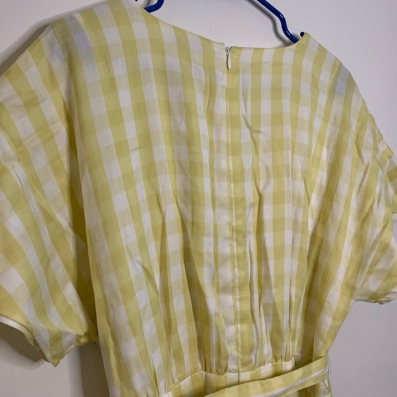 Madewell Dolman-Sleeve Tie-Waist Midi Dress in Gingham Check - Picture 7 of 8